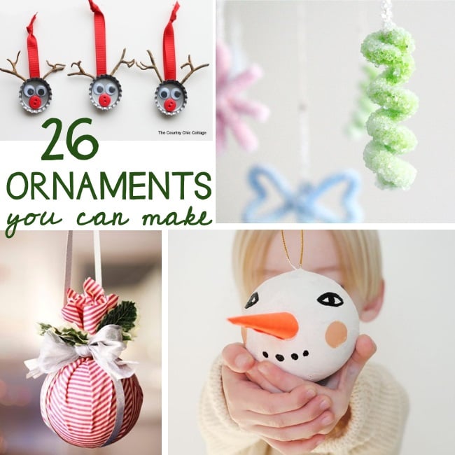 diy ornament ideas- how to make homemade ornaments that your family will love