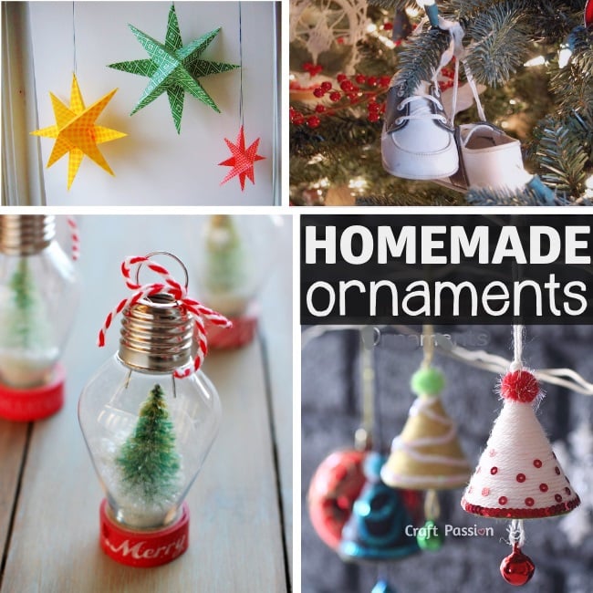 diy ornament ideas- homemade ornaments for christmas